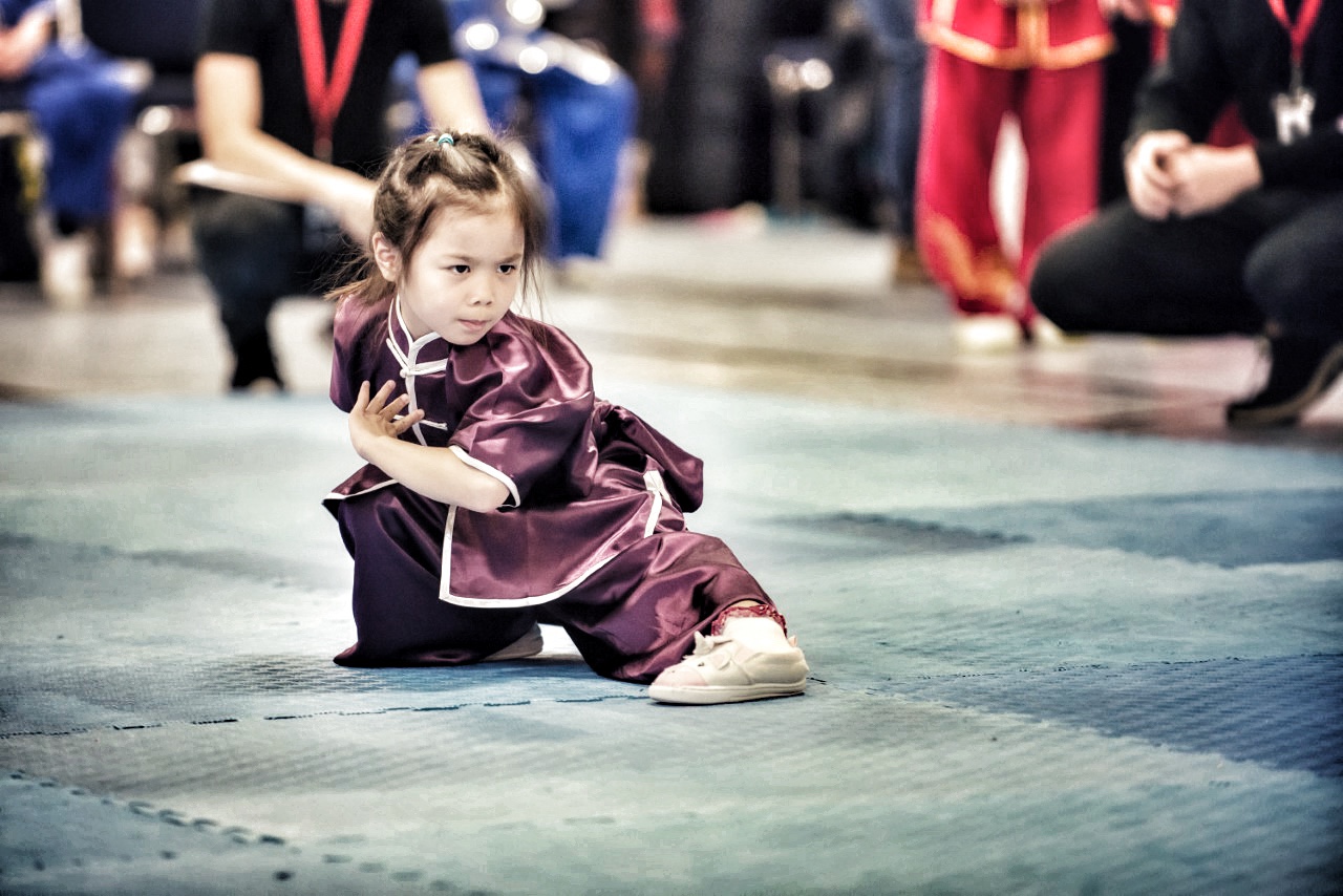 A little martial arts girl