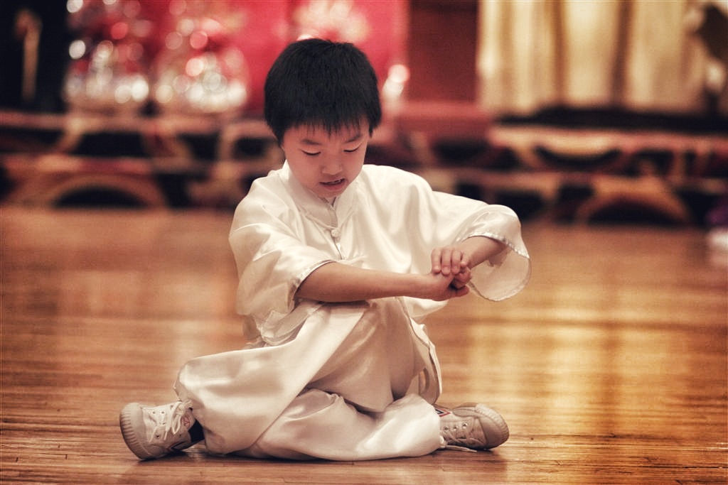 A little martial arts boy